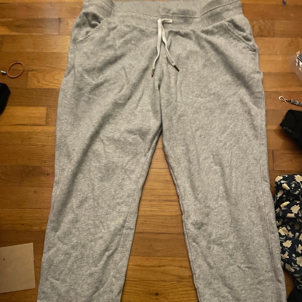 Grey sweatpants